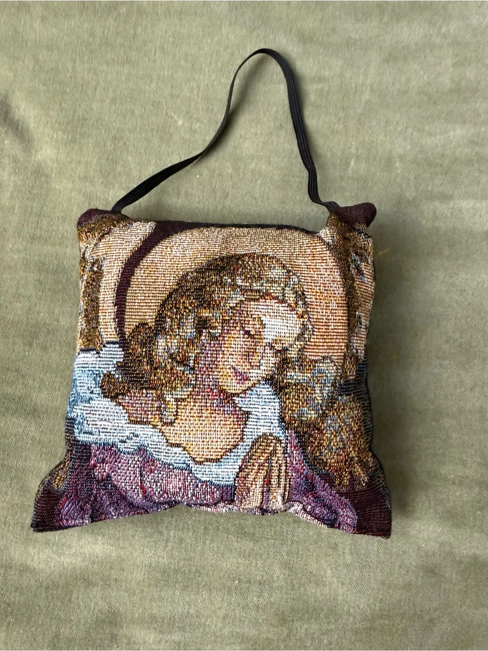 Tapestry Angel door hanger in Multicolors.  #8